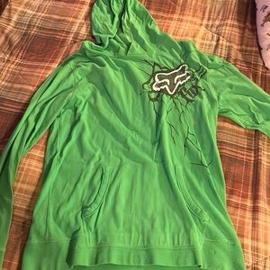 Fox long sleeve with hood.